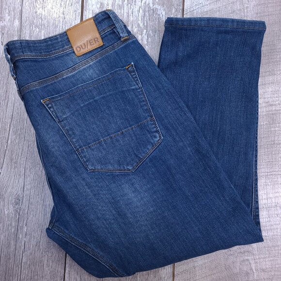 DU/ER Jeans Mens 36x27 Galactic Performance Relaxed Tapered Gusset Stretch - Picture 1 of 9